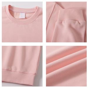 TKAN503D Sweat-shirt pour femme, poids lourd, 360 g, col rond, coupe courte, couleur unie, tendance, nouvelle conception, épaules tombantes, mode - Product Image 3