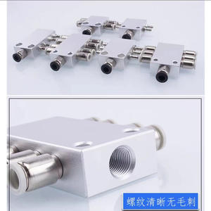 Accesorios para Brazos Robóticos, Conectores Neumáticos, Distribuidores de Escape de Aire Multicanal, 1 Entrada de Vacío, Piezas de 4/6/8/10/12/14/16 Entradas - Product Image 4