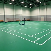 Ensemble d'outils de construction Inolp, fournisseur unique, tapis de badminton intérieur antidérapant en PVC, revêtement de sol approuvé BWF