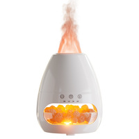 Diffuseur d'aromathérapie volcanique à sel de roche, humidificateur d'huiles essentielles, ultrasons, ions négatifs, ultra-silencieux, capacité 0,5L, pour la maison