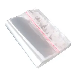 Custom Cheap Plastic Shirt Bag With Clear And Self Sealing Adhesive Clear Plastic Opp Poly Bags
