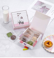 Boîtes à gâteaux personnalisées écologiques Boîte à desserts en papier Emballage pour traiteur avec fenêtre