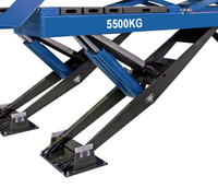 Plateforme élévatrice à ciseaux hydraulique de 5,5 tonnes pour garage, pour alignement des quatre roues