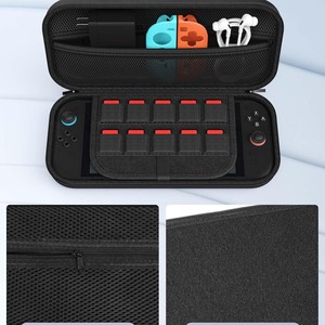 Étui de transport grande capacité pour <span class=keywords><strong>Nintendo</strong></span> Switch 2 (2025), pochette de voyage ultra-fine en EVA premium avec 24 cartouches de jeu - Product Image 2