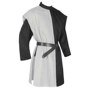 남성 셔츠 전사 기사 갑옷 타바드 빈티지 빅토리아 로브 중세 기사 템플러 십자군 코스튬 민소매 튜닉 코스프레 - Product Image 2