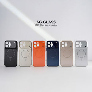 Coques de téléphone AG Glass Bayer PC à grande fenêtre pour <span class=keywords><strong>iPhone</strong></span> 17 Pro Max, <span class=keywords><strong>protection</strong></span> magnétique antichoc pour l'objectif arrière, compatible 17Air 16 15 14 - Product Image 3