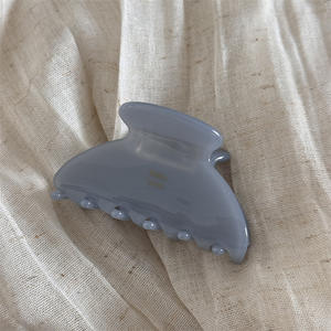 Pinza de Pelo Coreana de Acetato con Diseño Floral de 7CM, Media Pinza Francesa Redonda para Mujer, Decoración para el Cabello - Product Image 3