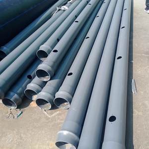 Tuyau de drainage en PVC perforé de 100 mm, construction flexible, épaisseur de 2 mm, tuyau en plastique moulé durable, connexion par colle, tubes en plastique - Product Image 4