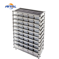 Qualité Reptile élevage Cage serpent éclosion baignoires Habitat boîte en plastique avec support pour balle Python maïs serpent