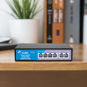 Shenzhen KuWFi Larga Distancia Wifi Conmutado 48V 6 Puertos 100Mbps Poe Conmutadores con 2 Puertos Uplink - Product Image 1