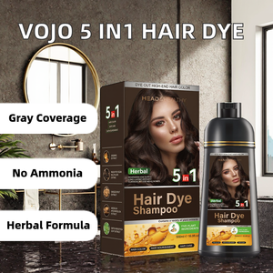 Tinte Permanente Profesional 5 en 1 para el Cabello, Crema de 500 ml con Aceite de Argán – Coloración Herbal sin Amoníaco para Cobertura de Canas, Marca Privada - Product Image 2