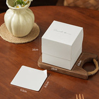 Caja para Pastelitos de Mousse con Logotipo Personalizado, 2 y 3 Pulgadas, Empaque para Pastelería Francesa, Caja de Papel de Grado Alimenticio, Tamaño Personalizado OEM/ODM
