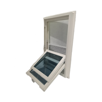 Fenêtre américaine sur mesure à double battant coulissant verticalement en vinyle, cadre en PVC, profil en fibre de verre pour maisons