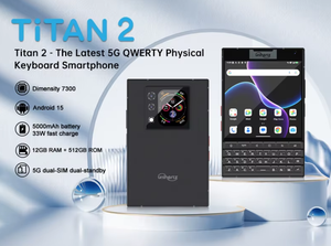 Unihertz 8849 Titan2 5G, Teléfono Resistente para Negocios, Pantalla Dual, Teclado Físico QWERTY, 12+512GB, 5000mAh, Carga Rápida de 33W - Product Image 4