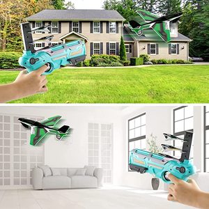 2025 para la venta caliente al aire libre avión lanzador burbuja catapulta avión juguete para niños juego de disparos juguete deportivo - Product Image 5