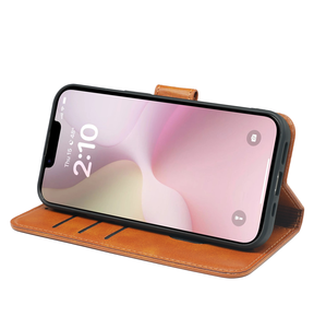 Funda de Piel de Lujo Tipo Cartera para <span class=keywords><strong>iPhone</strong></span> 18 17 Pro Max 17e 16e 15 Pro Max, Funda Protectora con Tapa - Product Image 3
