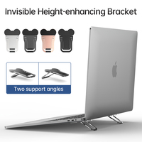 Support de refroidissement pour ordinateur portable, support d'ordinateur portable réglable et pliable, support de bureau portable pour ordinateur portable