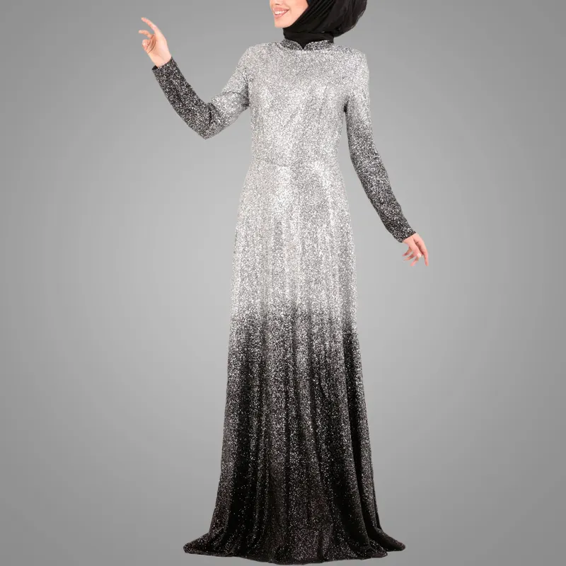 2019 Femmes musulmanes abaya femmes Vêtements Modestes Jilbab Longue Boutonnée Devant Maxi Robe À Manches Longues Robe Musulmane Abaya