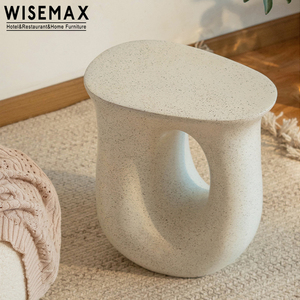 WISEMAX FURNITURE mobili da soggiorno nordici tavolino da salotto ovale piccolo tavolino da caffè in <span class=keywords><strong>resina</strong></span> con struttura in fibra di vetro <span class=keywords><strong>bianco</strong></span> per la casa - Product Image 6