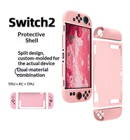 Étui de protection Switch2, coque en PC, poignées en TPU, coque détachable pour la console de jeu Switch 2