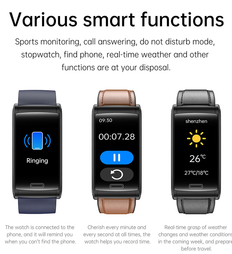 Health smart watch digital blood pressure display smart watch band heart rate monitor watch