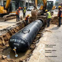 Bouchon de tuyau gonflable en caoutchouc DN50-600mm - Membrane de canalisation à diamètre variable pour l'étanchéité des conduites municipales