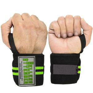 Offre Spéciale Crossfit Fitness Équipement De Levage De Poids En Cuir Véritable Gants De Gymnastique Avec Des enveloppes de poignet - Product Image 3