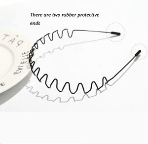 HONEY FLOWER Hommes Assortiment Sport Bandeau <span class=keywords><strong>Peigne</strong></span> Vague Style Métal Fil Dents Bandeau US - Product Image 4