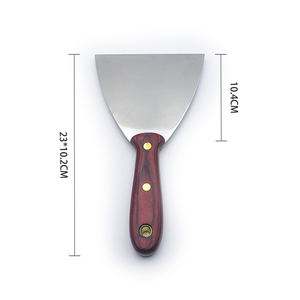 Strumenti per la nastiera in acciaio inossidabile di grado industriale per il miglioramento dell'efficienza in acciaio spatola per stucco raschiatore con manico in legno - Product Image 1