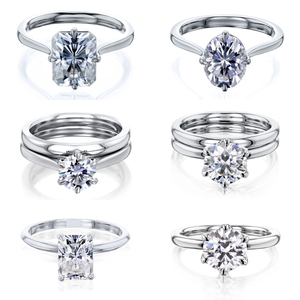 Fornitore di Fabbrica ZYO di Gioielli Personalizzati in Moissanite di Alta Qualità Collana Orecchini Anelli Ciondolo Alta Gioielleria per Donna - Product Image 2