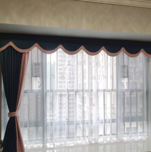 Tissu de rideau occultant ignifuge aspect lin, tissu de rideau isolant thermique - Product Image 4