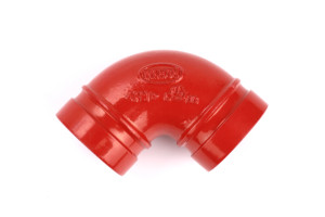 WFHSH 유연한 금속 2 "파이프 피팅 팔꿈치 90 도 홈 팔꿈치 UL FM 파이프 소방 시스템 용 팔꿈치 - Product Image 4