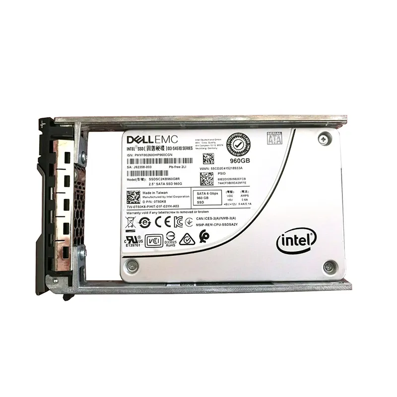 DELL 브랜드의 새로운 960GB 1.92t ssd 서버 SSD 델 하드 디스크