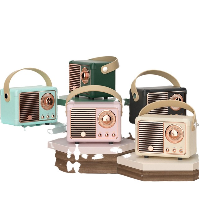 2024 New Wireless Speaker HM11 Classical Retro Music Player Sound Stereo Portable Decoration Mini Speakers Travel Music Player