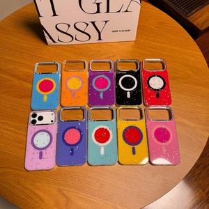 Nouvelle coque de téléphone magnétique de luxe style Ins 2026 pour <span class=keywords><strong>iPhone</strong></span> 18 17 Pro Max, couleur bonbon, avec protection d'objectif diamantée - Product Image 1