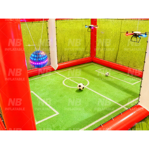 Popular Cancha de Fútbol de Obstáculos de PVC Comercial para Deportes al Aire Libre, Carpa Hinchable Portátil para Drones con Suelo Inflable - Product Image 4