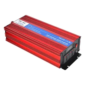 Inversor solar fotovoltaico de 12V a 110V, convertidor de potencia de onda sinusoidal pura, inversor vehicular, inversor de panel solar, CC a CA, 500W