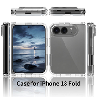 Coque de protection hybride transparente fine en TPU et PC pour iPhone 18 Fold Wide Pro Max, vente en gros, OEM/ODM, nouvelle arrivée 2026