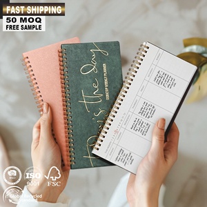 Hàng tuần kế hoạch undated PU da xoắn ốc ràng buộc Nhật Ký 54 tuần biểu tượng tùy chỉnh OEM Văn Phòng TrườNg danh sách kiểm tra Tạp Chí Máy tính để bàn máy tính xách tay - Product Image 1