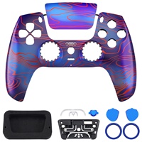 EXtremeRate Luna Coque de remplacement avant repensée avec nouveau design pour manette PS5, faceplate personnalisée avec protection du pavé tactile