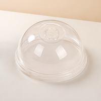 Couvre-gobelet universel en PET, demi-sphère, anti-fuite, résistant à la chaleur, transparent, pour bubble tea, café, à emporter
