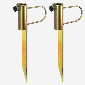Clavijas de anclaje de patio de acero galvanizado para asegurar paraguas al aire libre sillas plegables cercas decorativas clavos de estaca de jardín - Product Image 1