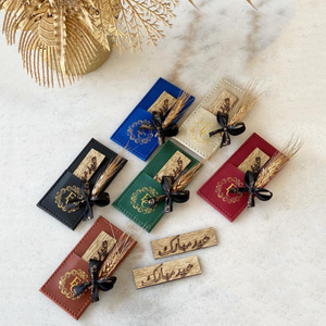 PU 가죽 웨딩 테이블 장식 우드 홀더 플라워 홀더 향수병 케이스 결혼식 파티 증정품 선물 트레이 - Product Image 1