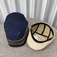 Béret japonais rétro automne/hiver, style tendance, casquette britannique pour homme, en coton respirant, broderie machine, nouvelle génération