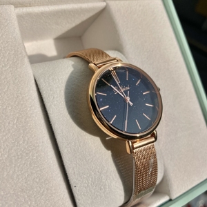 Kinh Doanh thạch anh xem Dark Gold Luxury Antique thời trang Đồng Thủy Tinh quay số phụ nữ và nam giới của đồng hồ đeo tay - Product Image 2