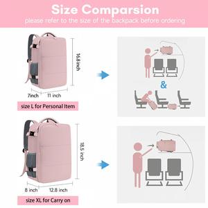 Sac à dos de voyage grand format 40L compatible TSA avec compartiment pour ordinateur portable 17,3 pouces, sac à dos de jour, sac d'ordinateur professionnel - Product Image 5