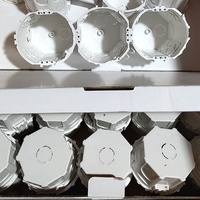 Caja de conexiones de enchufe de interruptor de estilo europeo Caja de alambre inferior circular oculta Alta