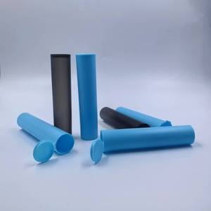 Tubos de PP con Tapa a Presión Resistentes a Niños con Logotipo Personalizado, 98, 109, 116 mm, Envases para Pastillas - Product Image 1