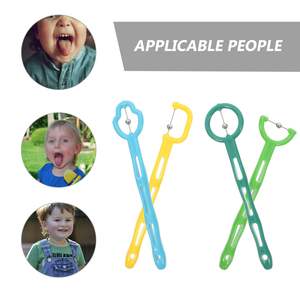 Jouets sensoriels pour l'autisme, 4 pièces, <span class=keywords><strong>correcteur</strong></span> <span class=keywords><strong>de</strong></span> poussée <span class=keywords><strong>de</strong></span> la <span class=keywords><strong>langue</strong></span>, exerceur <span class=keywords><strong>de</strong></span> la <span class=keywords><strong>langue</strong></span>, entraîneur des muscles buccaux pour enfants, motricité buccale - Product Image 2