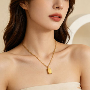 สร้อยคอจี้สแตนเลสสตีล 316L ชุบทอง 14k 18k ดีไซน์สวยงาม พร้อมจี้พระคัมภีร์ สำหรับผู้หญิงและผู้ชาย - Product Image 3